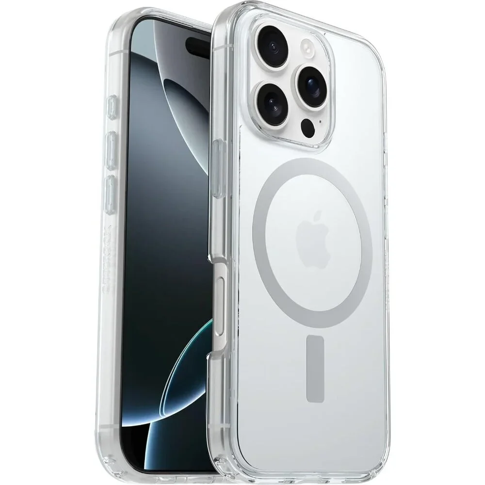 OtterBox iPhone 16 Pro Symmetry Series Case - CLEAR edge protection‎ wireless